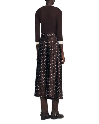 Scarf Print Maxi Skirt