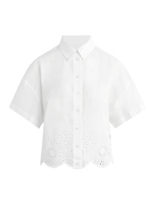 The Eyelet Short Sleeve Blouse