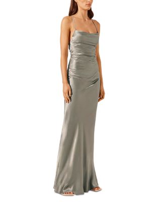 La Lune Lace Up Back Maxi Dress