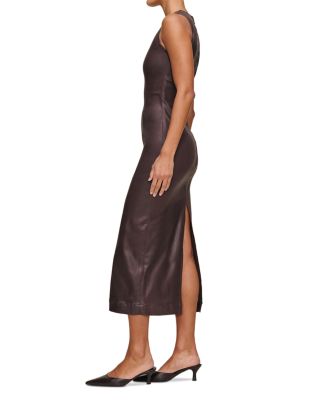 Esme Coated Denim Midi Dress