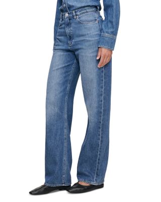 Karmine Aura Refined Wide Leg SculptSystem High Rise Jeans in Lapis