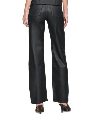 Karmine SculptSystem Refined Wide Leg Jeans in Black Coated