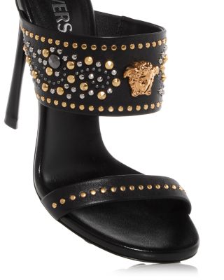 Medusa Embellished Sandals