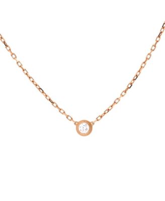 Pre-Owned Cartier - Small Cartier D'Amour Pendant Necklace 18K Rose Gold with Diamond