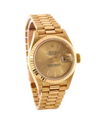 Oyster Perpetual President Datejust Automatic Watch in Gold 26mm