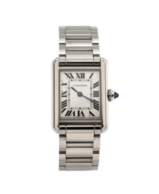 Pre-Owned Cartier - Must de Cartier Tank Quartz Watch in Stainless Steel 22mm