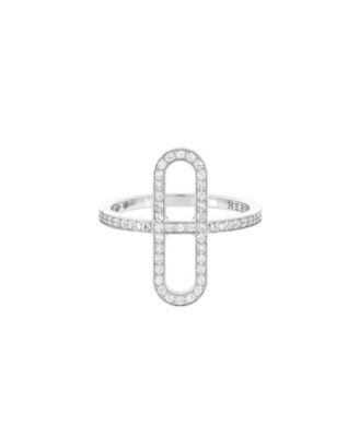 Pre-Owned HERMÈS - Ever Chaine d'Ancre Ring 18K White Gold and Diamonds