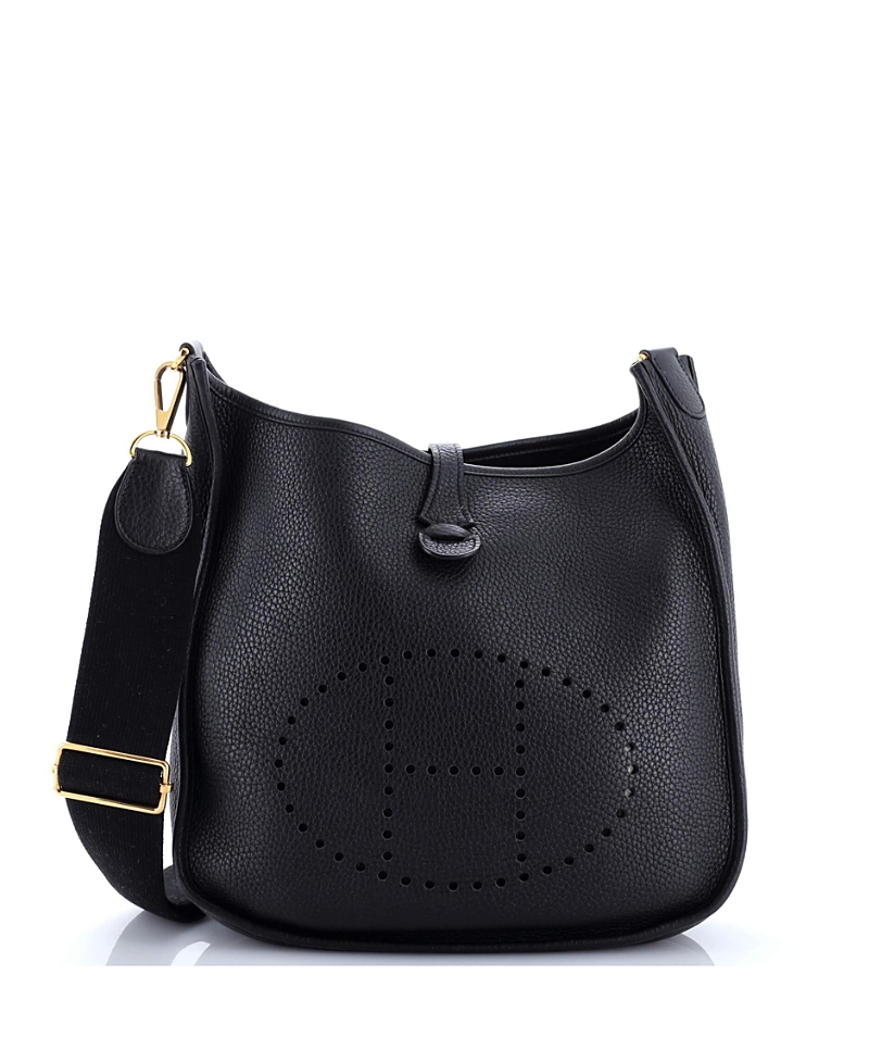 Pre-owned Pre-owned Hermes Hermes Pm Evelyne Bag Gen Iii Clemence In Black