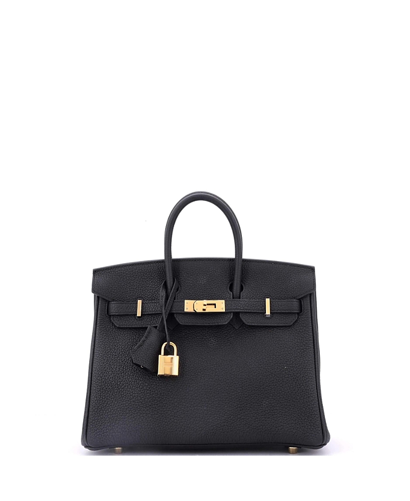 Pre-owned Pre-owned Hermes Hermes Birkin 25 Handbag Black Togo With Gold Hardware