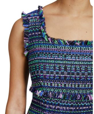 Faye A Line Sleeveless Modern Tweed Sheath Dress