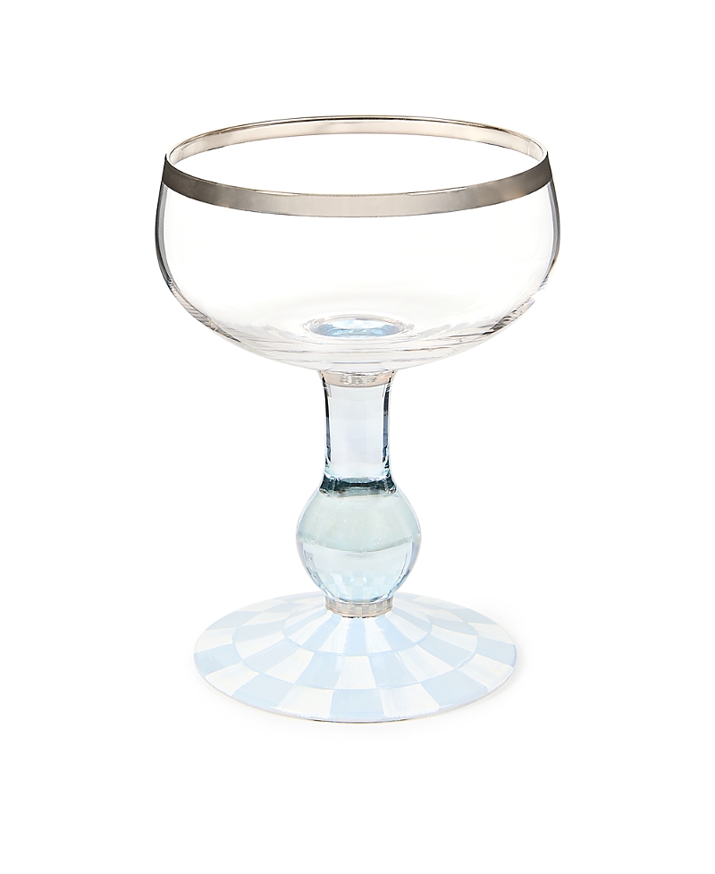 Mackenzie-childs Gray Malin Ski Holiday Coupe Glass, Set Of 2 - Exclusive In Transparent