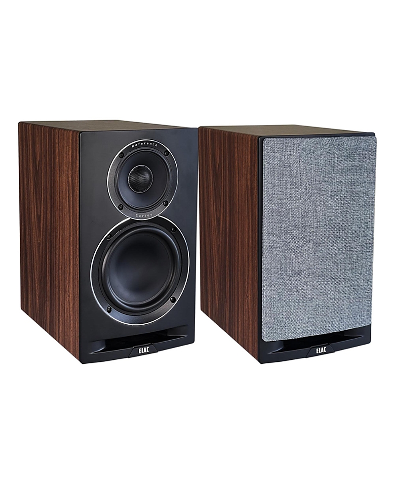Elac Ubr62 6.5 Inch Bookshelf Speakers - Pair (walnut/black) In Brown