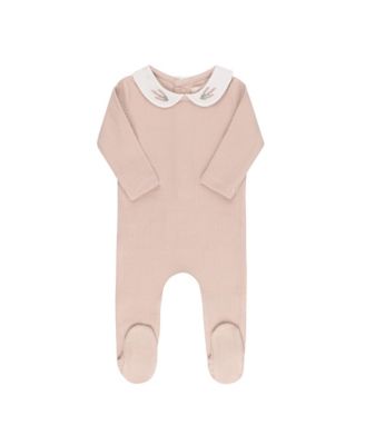  Unisex Organic Cotton Embroidered Collar Collection Footie - Baby