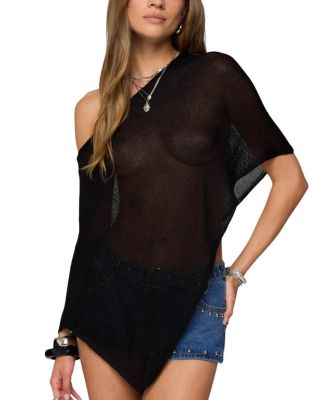 Azalia Asymmetric Knit Top