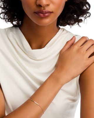 Emerald & Diamond Chain Link Bracelet in 14K Yellow Gold