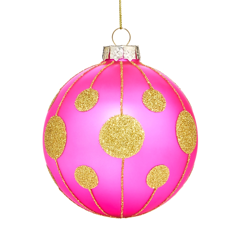 Bloomingdale's Glass Pink Ball Ornament - Exclusive In Pink