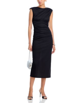 Drape Midi Jersey Dress - Exclusive