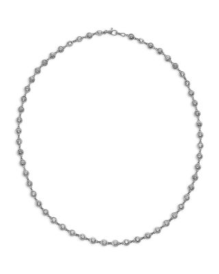 Luxe Collection Diamond Bezel Station Tennis Necklace in 14K Yellow Gold or White Gold, 9.0 tcw