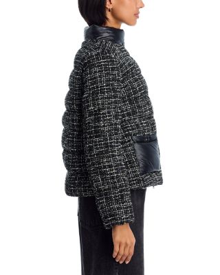Tweed Short Puffer Jacket