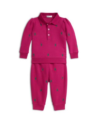 Girls' Polo Pony Fleece Sweatshirt & Pant Set - Baby