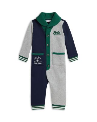 Boys&#39; Logo Color Blocked Fleece Coverall - Baby