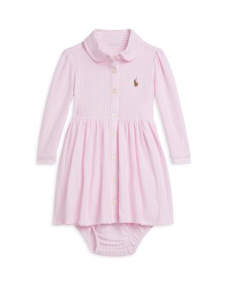 Girls' Striped Mesh Oxford Dress - Baby
