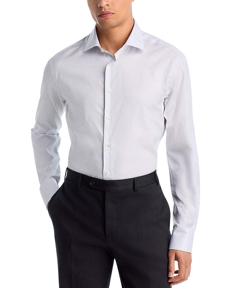 Canali Long Sleeve Button Front Shirt
