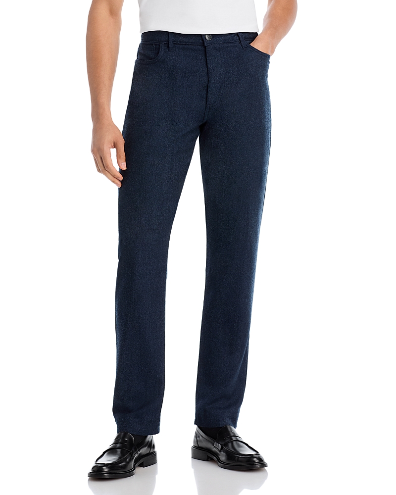 Canali Impeccable Regular Fit Wool Pants In Blue