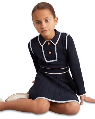 Girls' Freya Piped Knitted Dress - Little Kid, Big Kid