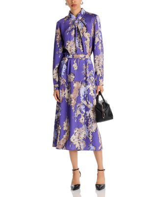 Floral Crepe de Chine Skirt