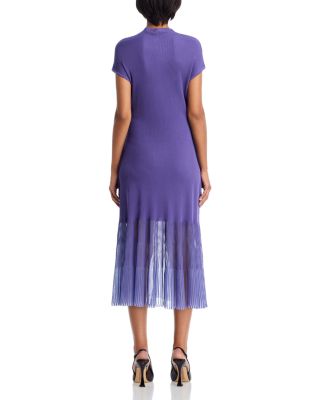 High Neck Midi Dress