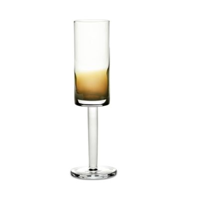 Champagne Glass Amber Zuma, Set of 4