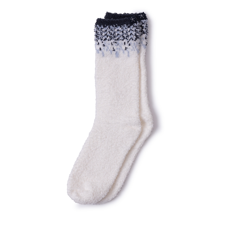 Barefoot Dreams Cozychic Confetti Socks In White