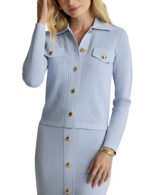St. John - Mixed Rib Knit Jacket