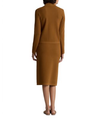 Mixed Rib Knit Jacket 