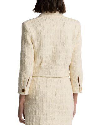  Plaid Textured Jacket 