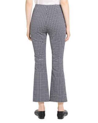 Kick Flare Plaid Pants
