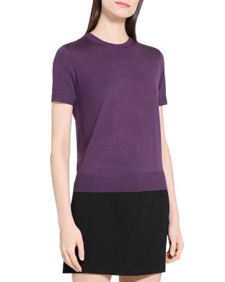 Lightweight Wool Short Sleeve Top