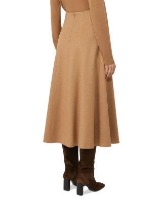 Geneve Camel Wool Skirt