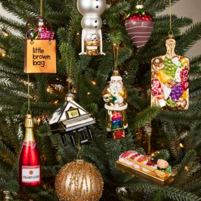 Glass Shopping Bag Ornament - Exclusive