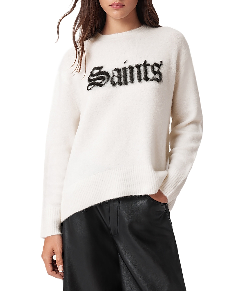 Allsaints Saints And Sinners Sweater In White