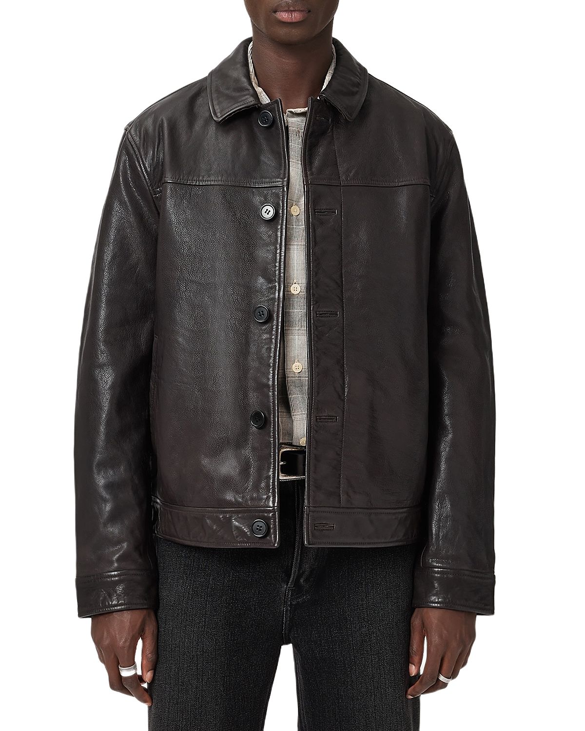 Allsaints Nates Leather Jacket