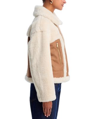 Faux Fur Sherpa Moto Jacket - Exclusive