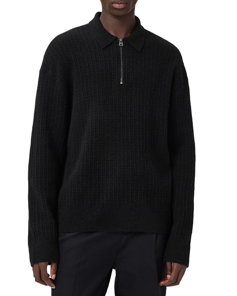 Allsaints Jakob Polo Sweater In Black