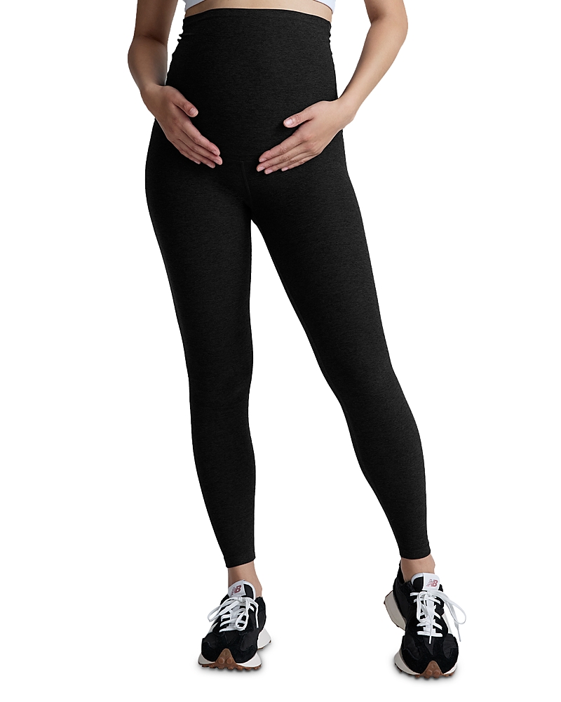 Beyond Yoga Spacedye Love The Bump Maternity Capri Legging In Black