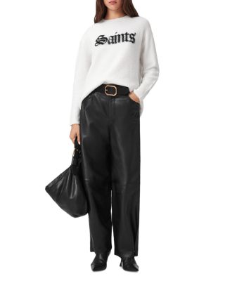 Jet Lea Leather Barrel Pants