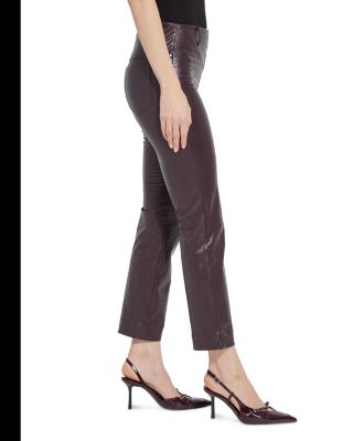 Percy Ankle Baby Bootcut Faux Leather Pants