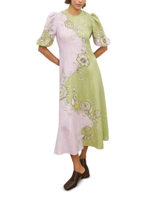 Sora Linen Midi Dress