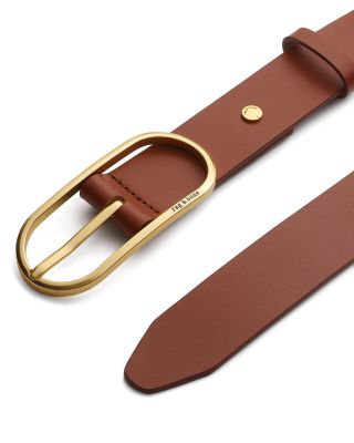 Women's Rounded Rebound Leather Belt