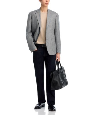 Loro Piana Fabric Melange Solid Unstructured Regular Fit Sport Coat - Exclusive